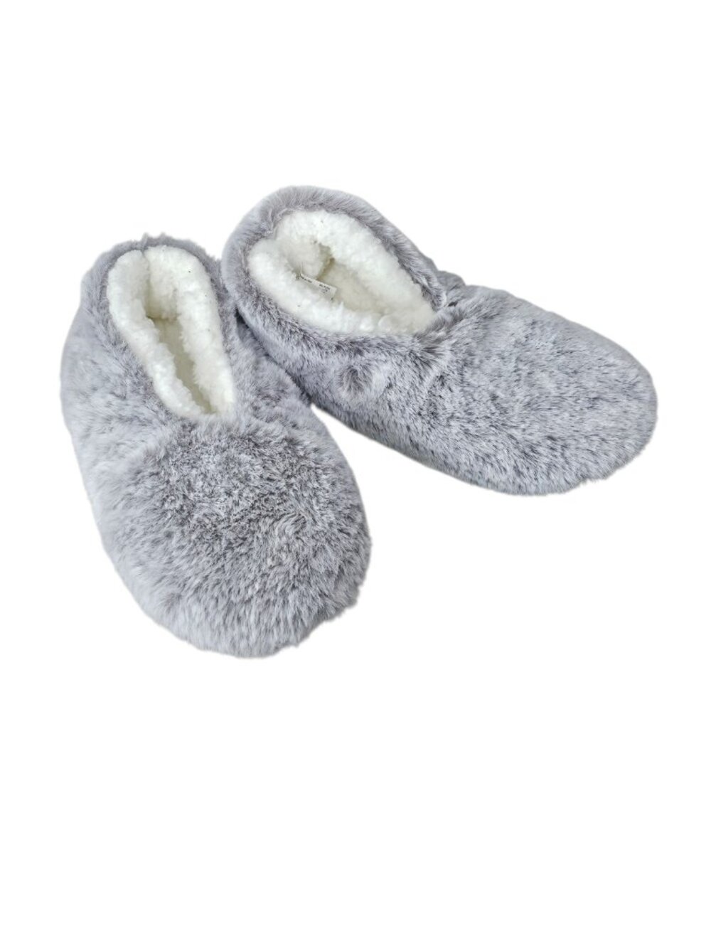 Lemon Women's New Super-Soft Faux Fur Slip On Lightweight Slippers Gray S/M
